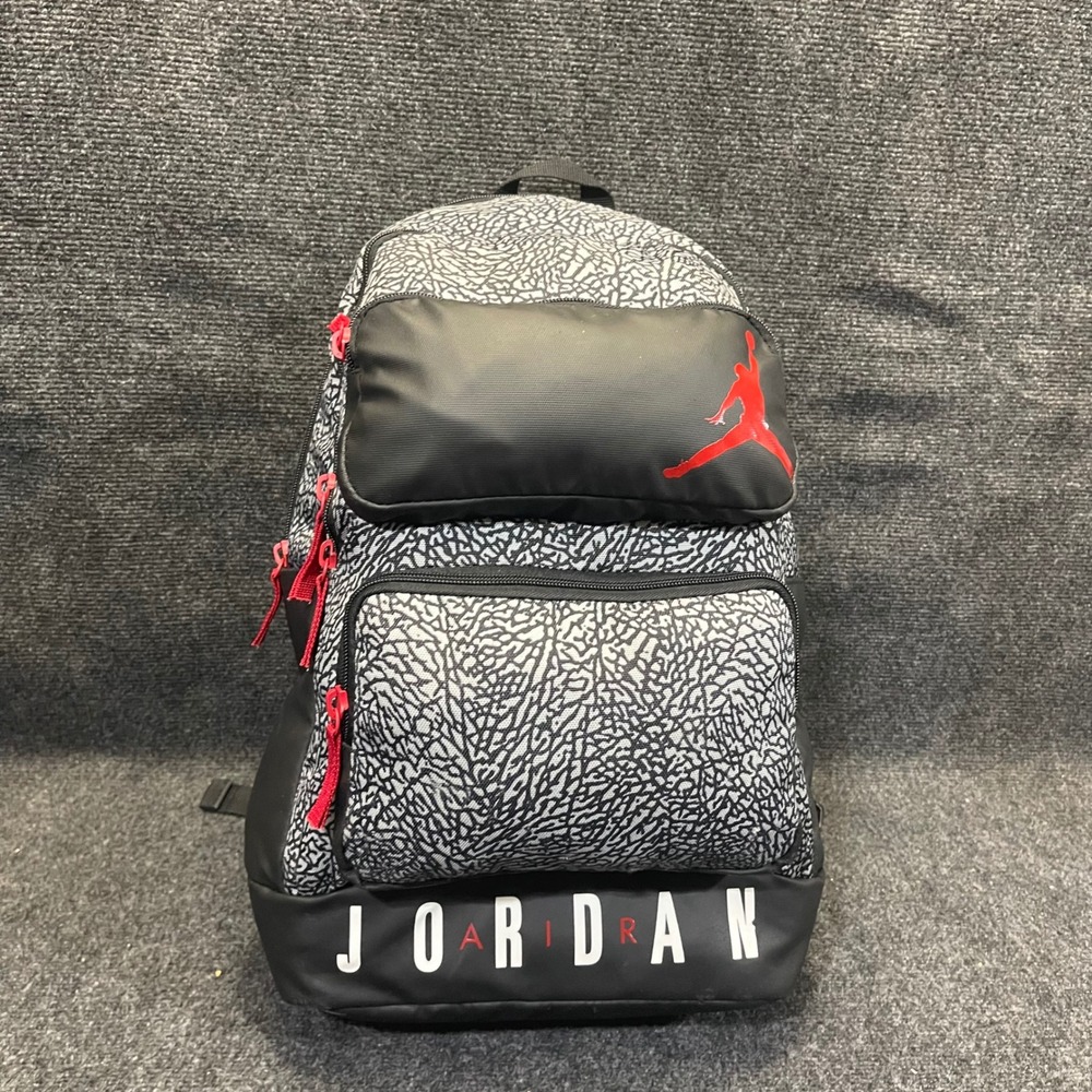 Nike Air Jordan 0670-G3A Black Elephant Print‎ Jumpman Sport Essential Backpack